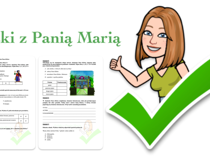 Akademia Pana Kleksa - zadania egzaminacyjne