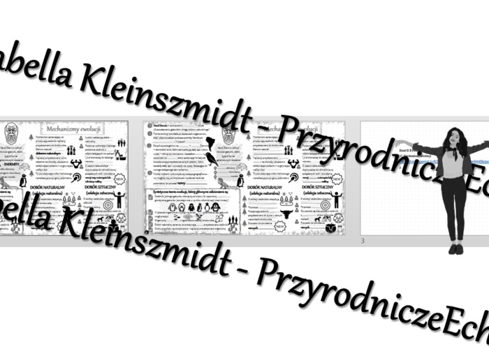 Minizestaw na temat „Mechanizmy ewolucji”– sketchnotka + karta pracy w power point + gratisowy link do prezentacji multimedialnej niekomercyjnej wykonanej w genial.ly do indywidualnego pobrania i użycia do celów niekomercyjnych. Biologia klasa 8, dział I