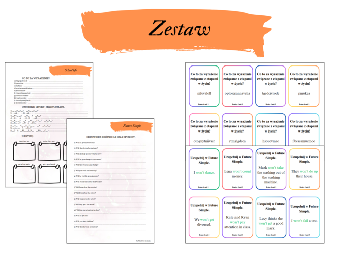 BRAINY 6 UNIT 3 ZESTAW KARTY PRACY + KARTY POWTÓRKOWE