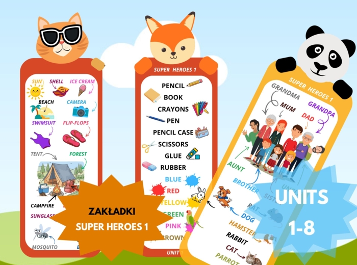 SUPER HEROES 1 UNITS 1-8