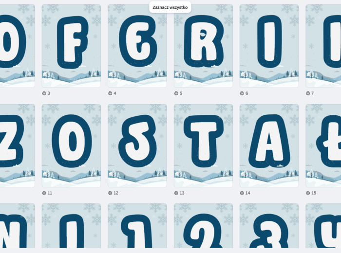 Zestaw dekoracyjny/ Zimowa gazetka - zasady bezpiecznych ferii, napis do ferii pozostało