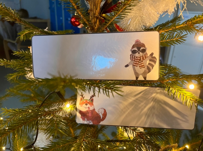 Boże Narodzenie - puste fiszki - miejsce na życzenia, polecenia