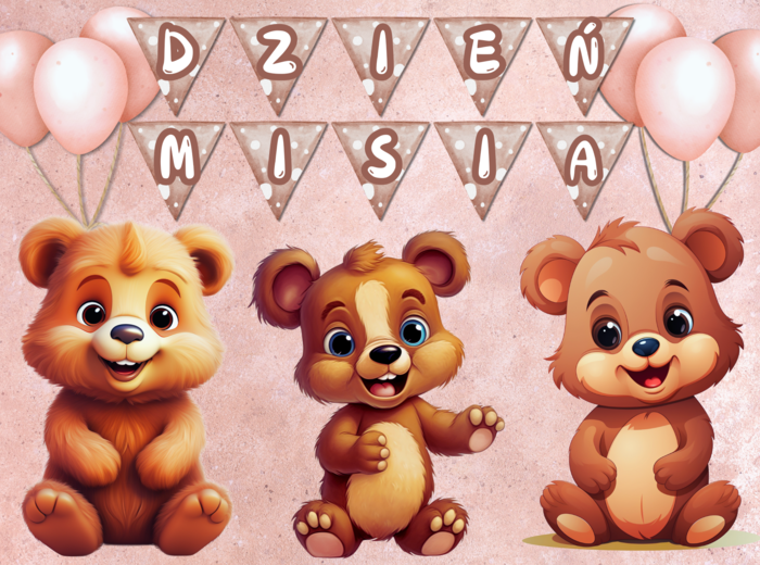 🐻🐻DZIEŃ MISIA DEKORACJA 🐻🐻