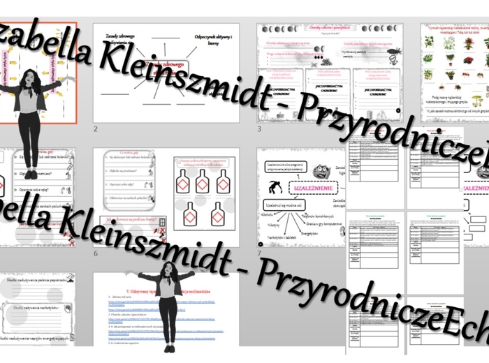 Zestaw 8 kart pracy i innych plików + 6 gratisowych linków do lekcji multimedialnych - niekomercyjnych wykonanych w genial.ly do indywidualnego pobrania i użycia do celów niekomercyjnych z PRZYRODY do klasy 4 – dział IV „Odkrywamy tajemnice zdrowia człow