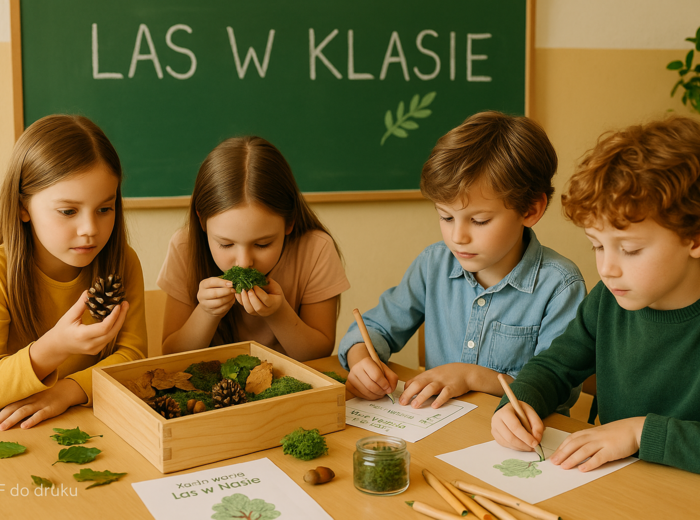 Pudełko sensoryczne „Las w klasie”