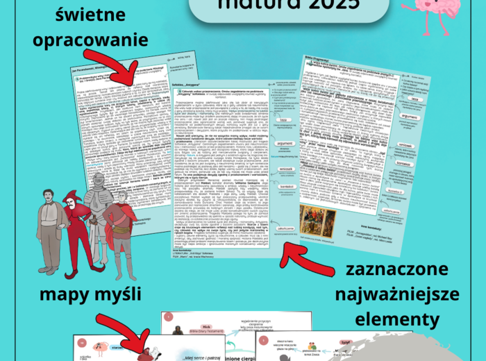 Pytania jawne MATURA 2025 (opracowania + mapy myśli)