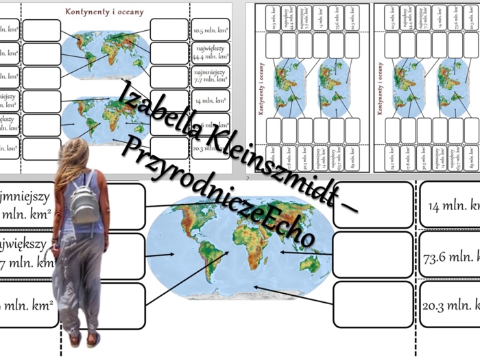 Notatka okienkowa „Kontynenty i oceany”, „Przez lądy i oceany” w pdf. Geografia 5, dział „Lądy i oceany na Ziemi”.