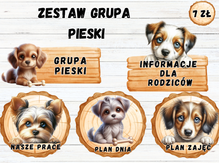 ZESTAW GRUPOWY GRUPA PIESKI
