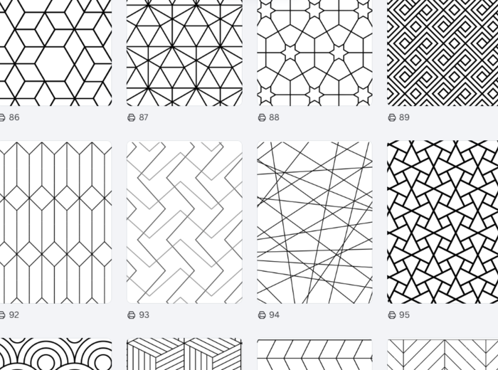 Kolorowanki geometryczne antystresowe