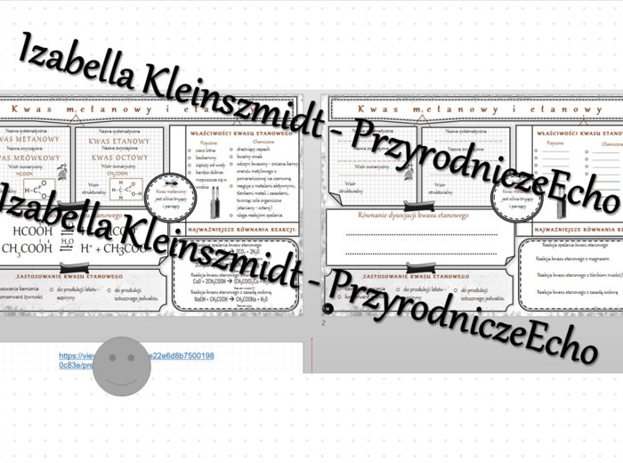 Minizestaw na temat „Kwas metanowy i etanowy” – sketchnotka + karta pracy w power point + gratisowy link do prezentacji multimedialnej niekomercyjnej wykonanej w genial.ly do indywidualnego pobrania i użycia do celów niekomercyjnych. Chemia 8, „Pochodne 