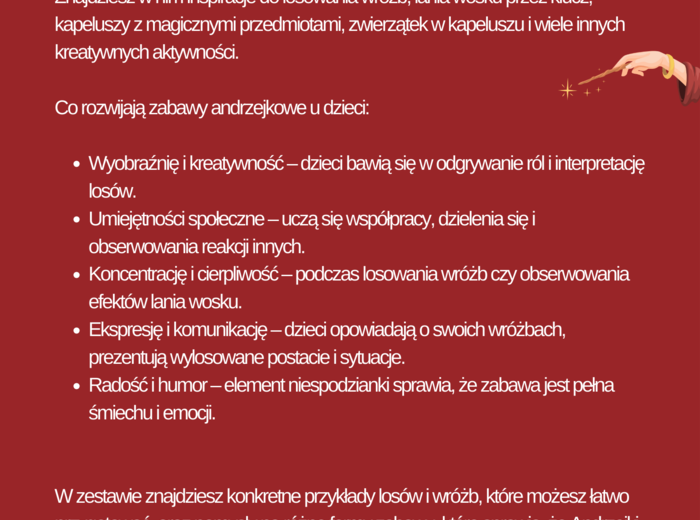 POMYSŁY NA ANDRZEJKI