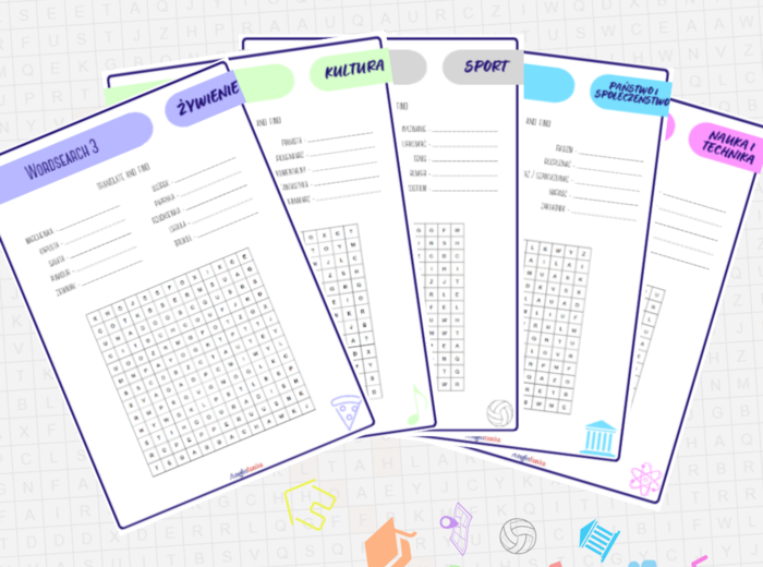 Wordsearch Book - 1400 słówek do matury i egzaminu 8-klasisty
