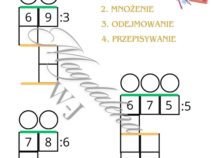 Klasa 4_Wprowadzenie_Dzielenie pisemne przez liczbę jednocyfrową