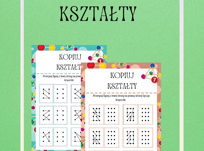 KOPIUJ FIGURY. ĆWICZYMY KOORDYNACJĘ WZROKOWO-RUCHOWĄ