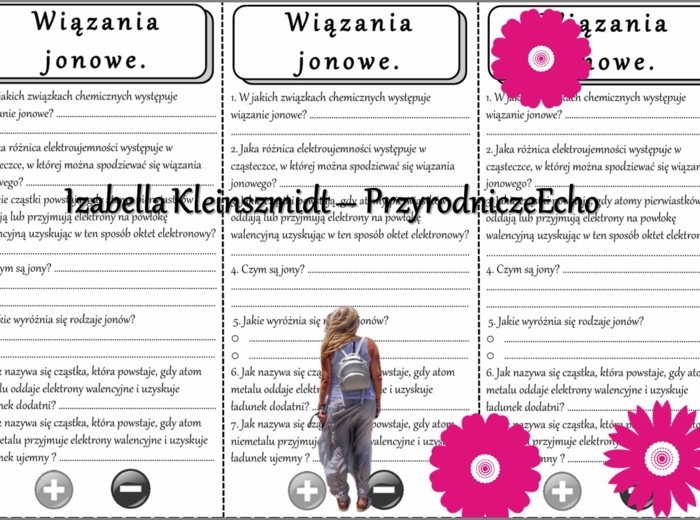 Pomysł na lekcję/karta pracy/stacje zadaniowe/notatki/ materiał do lekcji do tematu „Wiązania jonowe” w pdf. W gratisie niekomercyjny scenariusz lekcji/pomysł na lekcję w programie genial.ly do edycji. Na podstawie wydawnictwa MAC. Chemia 7. Dział „Jak t
