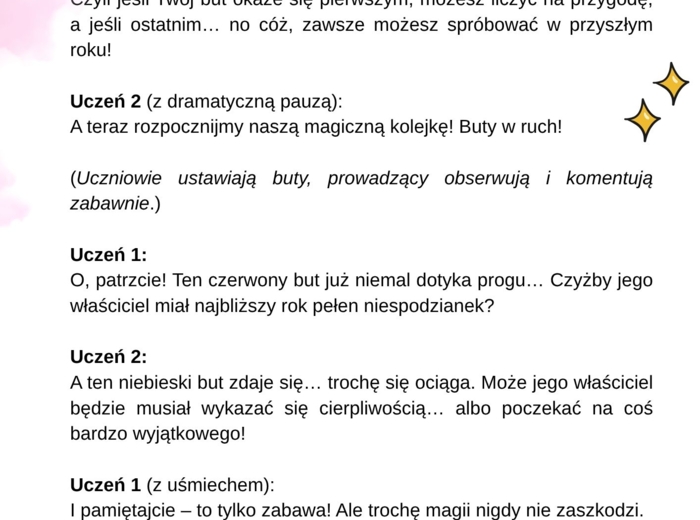 Scenariusz Andrzejkowy - inscenizacja słowna