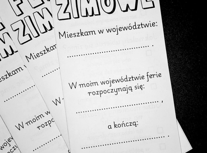 Broszura Bezpieczne Ferie