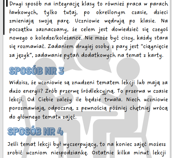 Karty dyskusji na godzinę wychowawczą i język polski, integracja klasy, ćwiczenie argumentacji