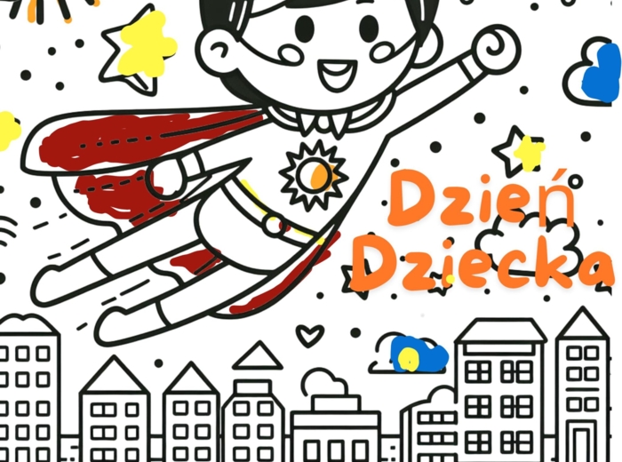 Dzień Dziecka w przedszkolu, scenariusz, kolorowanki XXL
