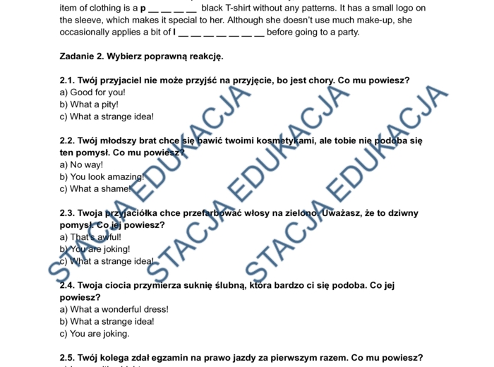 Super Powers 7 Unit 2 - powtórka do sprawdzianu