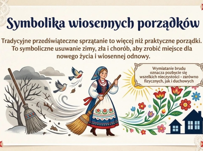 Wielkanoc w Polsce – symbole i zwyczaje (gazetka szkolna / prezentacja, styl folkowy