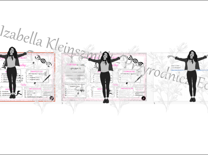 Minizestaw na temat „Czym jest genetyka?” – sketchnotka + karta pracy w power point + gratisowy link do prezentacji multimedialnej niekomercyjnej wykonanej w genial.ly do indywidualnego pobrania i użycia do celów niekomercyjnych. Biologia 8, „Genetyka”