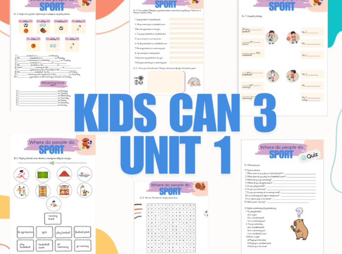Kids can 3 unit 1 - Sport