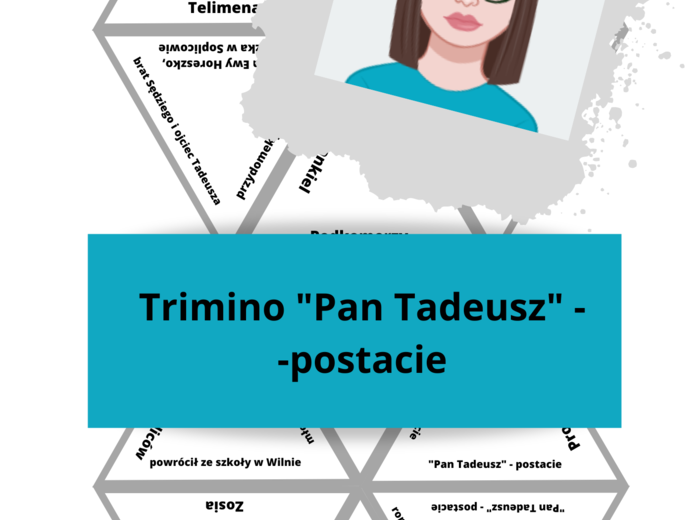 Zestaw: mały arkusz "Pan Tadeusz" + trimino
