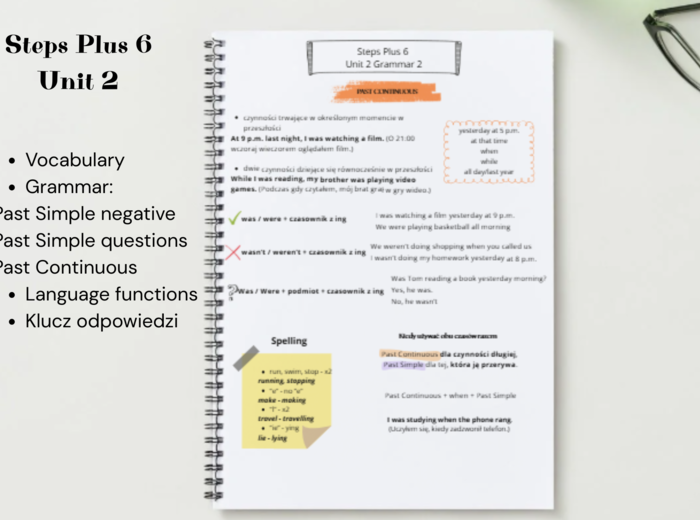 📋 Steps Plus 6 - Unit 2 - Karty Pracy - Worksheets