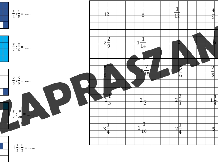 Kodowanie dla dzieci - dzielenie ułamków