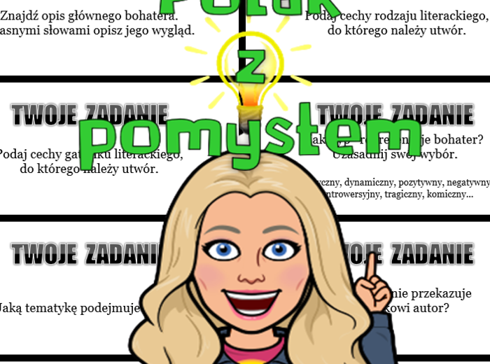 Epickie zadania - karty do analizy epiki