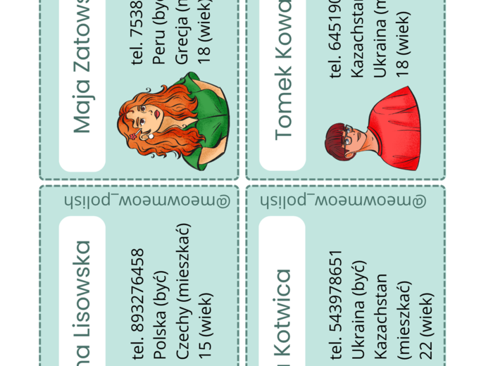 Przedstawianie i opisywanie osoby - JPJO A0-A1