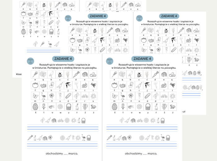 WIOSENNE STACJE ZADANIOWE dla klas 1-3