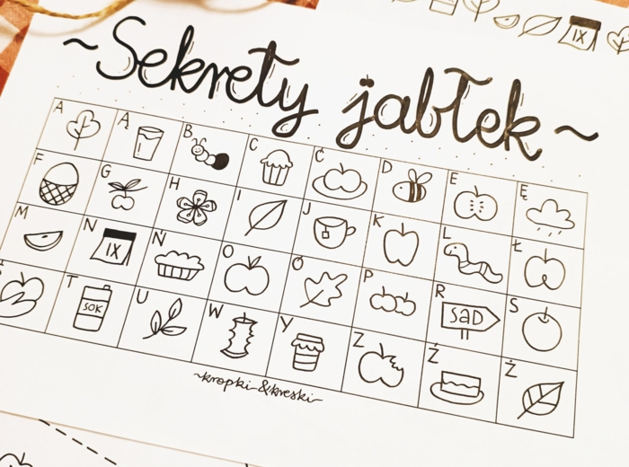 "SEKRETY JABŁEK" - zaszyfrowane hasła