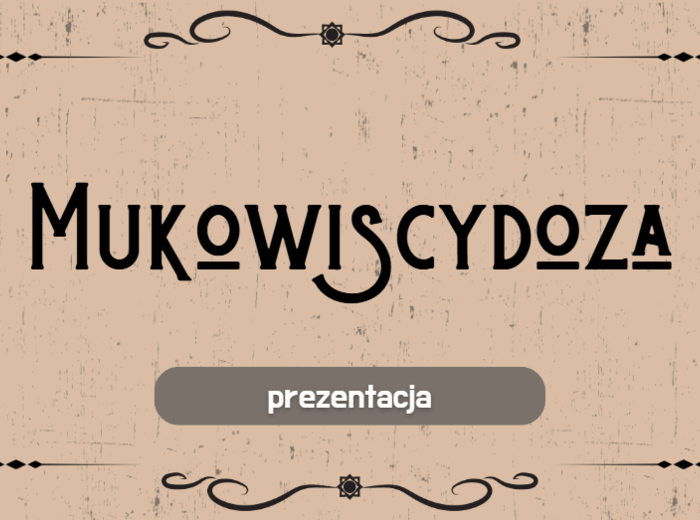 Mukowiscydoza - prezentacja w Power Point
