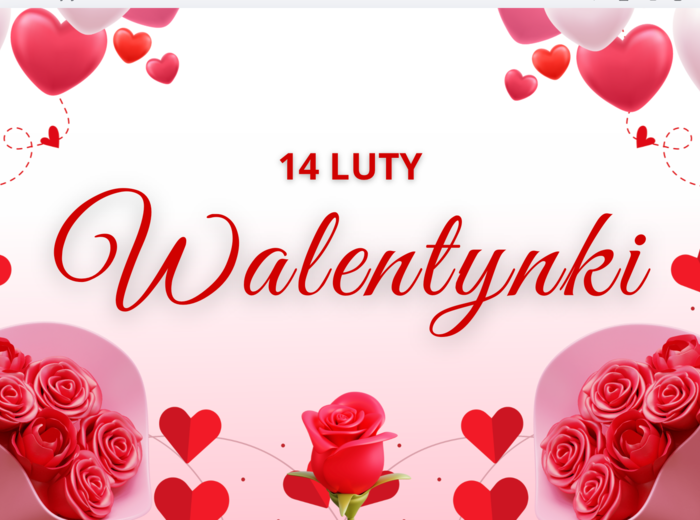 WALENTYNKI - urocza gazetka szkolna.