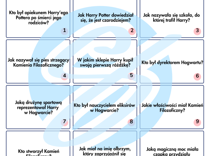 Harry Potter i Kamień Filozoficzny” – pytania i odpowiedzi do pracy z lekturą