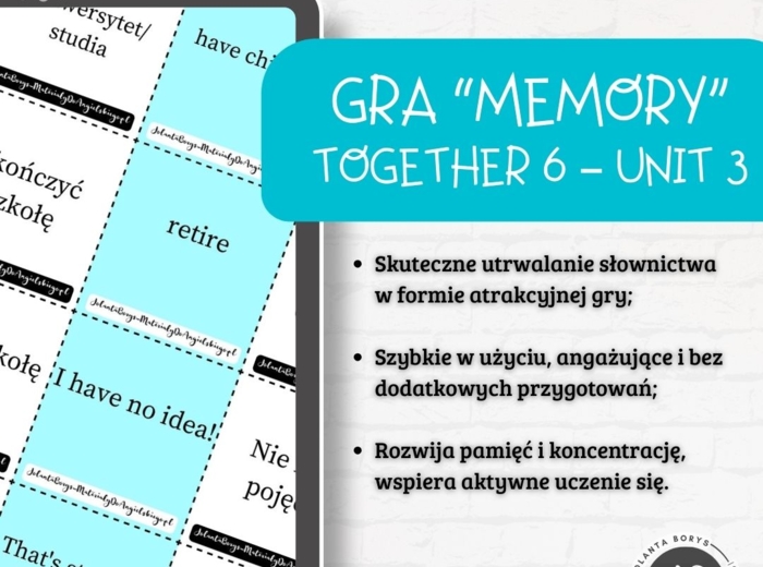 Gra Memory - Together 6 – Unit 3