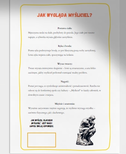 Auguste Rodin, Myśliciel (Jak wygląda? Co symbolizuje? Inspiracja Dantego. Zostań myślicielem)