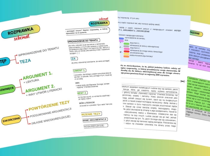 Rozprawka - schemat i ćwiczenia