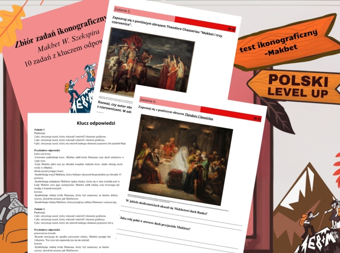 Test ikonograficzny (10 zadań z kluczem odpowiedzi)_Makbet_Polski Level Up
