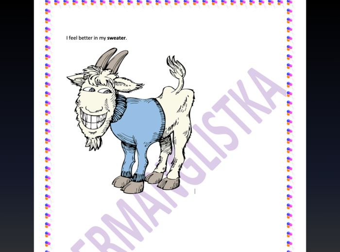 Angielski w rymowankach- ubrania