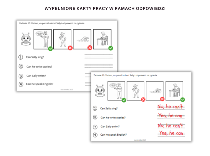 Kids Can 3 Unit 3 Klasa Trzecia Rodział Trzeci Dodatkowe Zadania Ćwiczenia Powtórzenie Nazwy czynności związanych z użyciem technologii, sprzęt komputerowy Karty Pracy