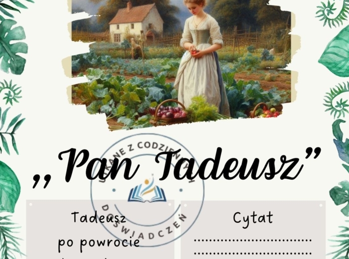 Prawda czy fałsz?-karty graficzne do lektury ,,Pan Tadeusz"