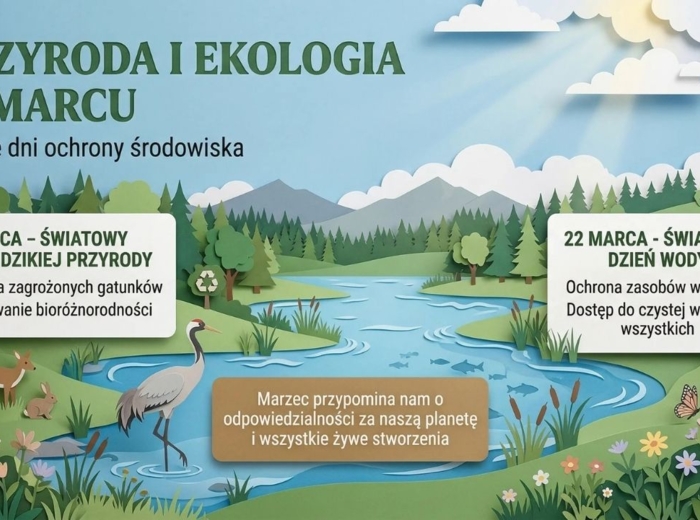 Marzec - gazetka szkolna, gazetka tematyczna, prezentacja, plansze