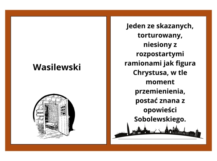 fiszki, bohaterowie "Dziadów", cz. III, pdf do druku, 10 kart