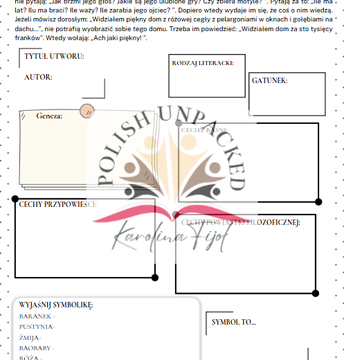 Zmierz się z lekturą "Mały Książę" Antoine de Saint-Exupery