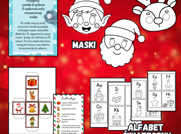 KALENDARZ ADWENTOWY KREATYWNY - 3 wzory, 26 zadań!