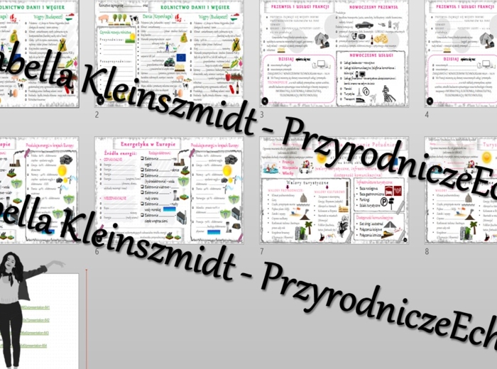 Zestaw sketchnotek i kart pracy + gratisowe linki do prezentacji multimedialnych niekomercyjnych wykonanych w genial.ly do indywidualnego pobrania i użycia do celów niekomercyjnych. Geografia 6, „Gospodarka Europy”