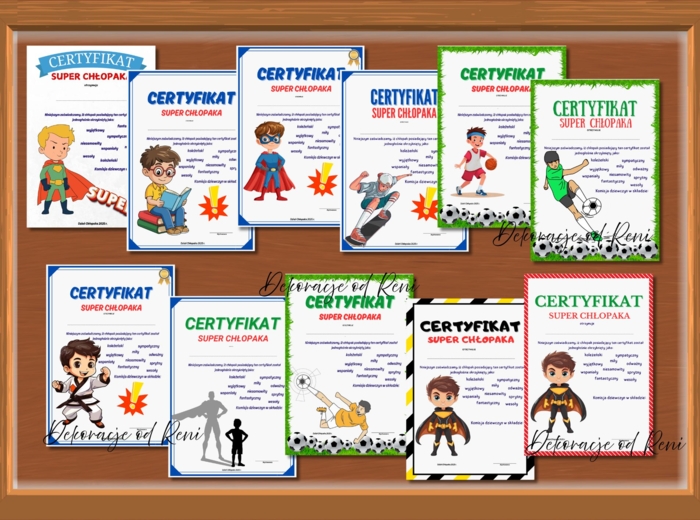 Certyfikaty na Dzień Chłopaka 2025